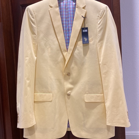 US POLO ASSN MENS NWT YELLOW JACKET 42 L - Picture 2 of 14
